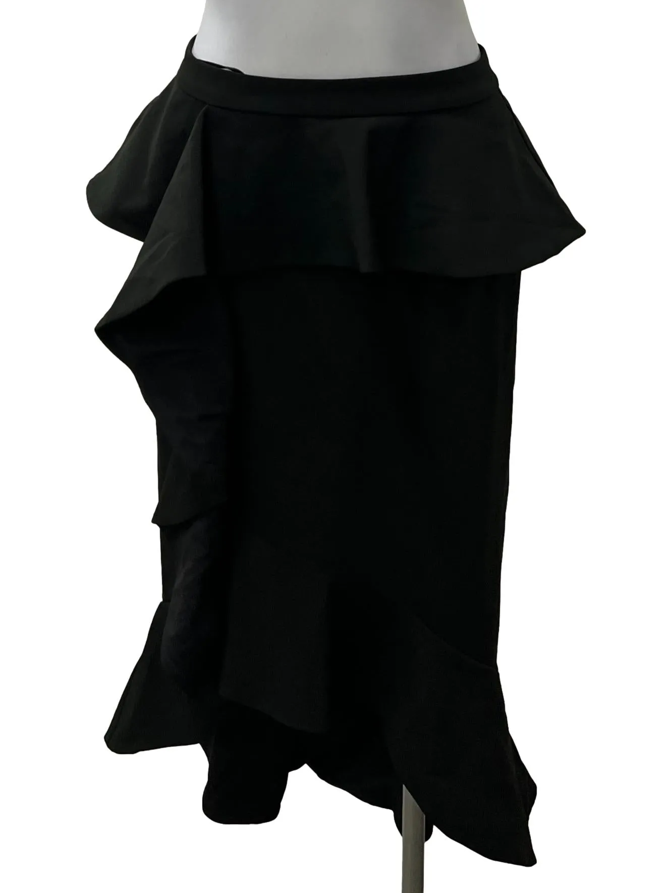 Black Ruffle Skirt