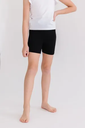 Black Twirl Shorts