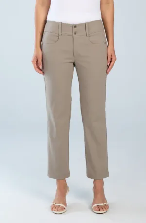 Brenda Beddome Original Crop Pant Straight Leg Mushroom