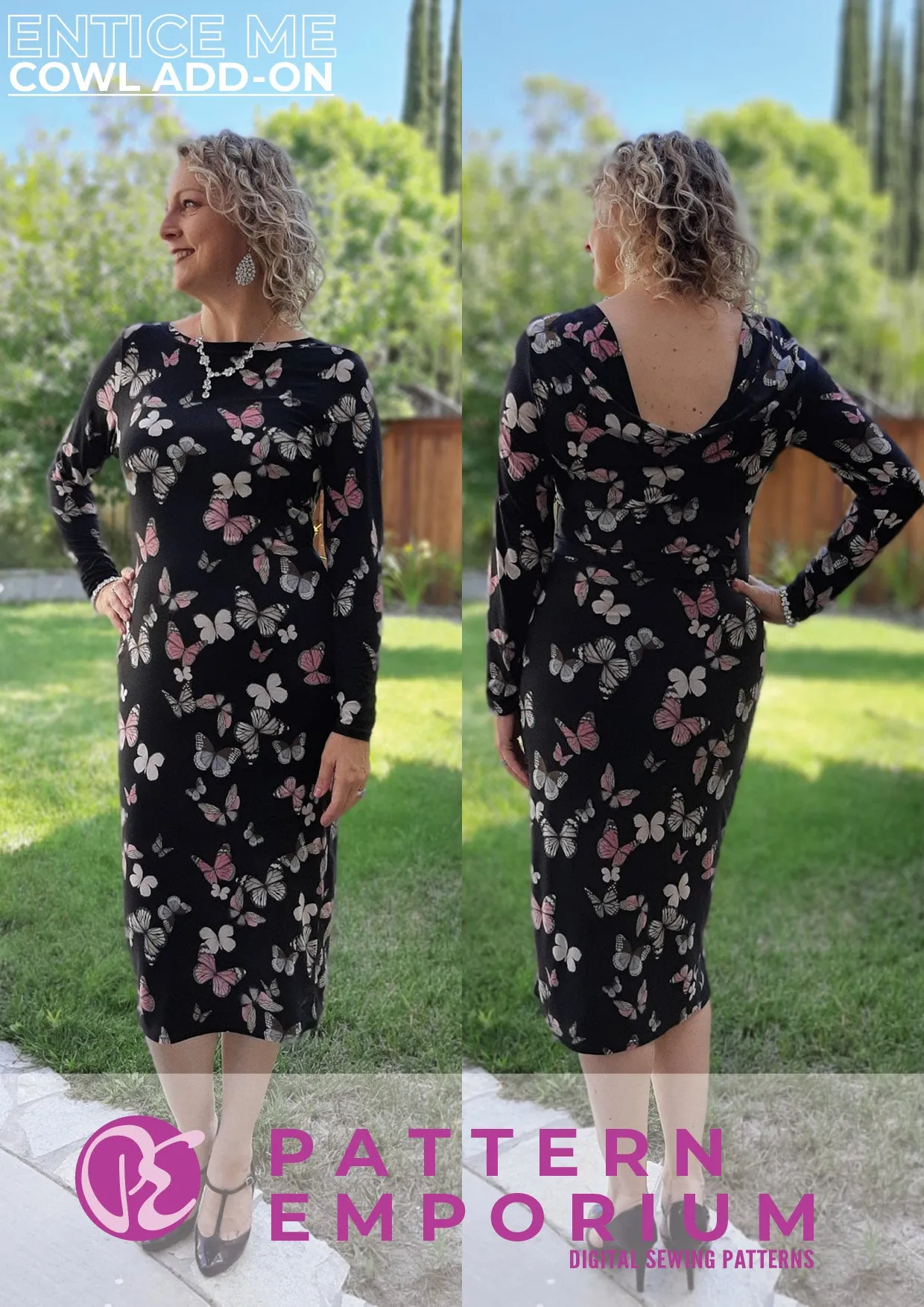 Bundle | Entice Me Dress & Cowl Back Add-On Patterns