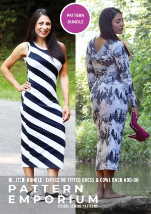 Bundle | Entice Me Dress & Cowl Back Add-On Patterns