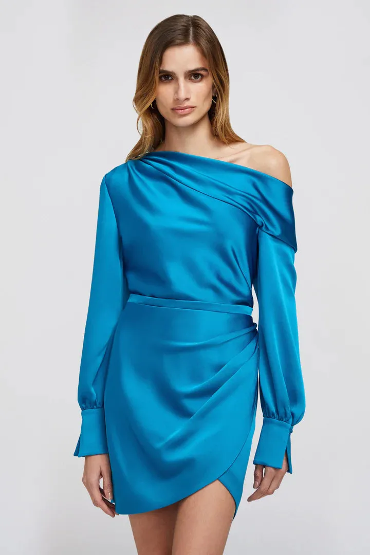 Cameron dress - Phthalo Blue