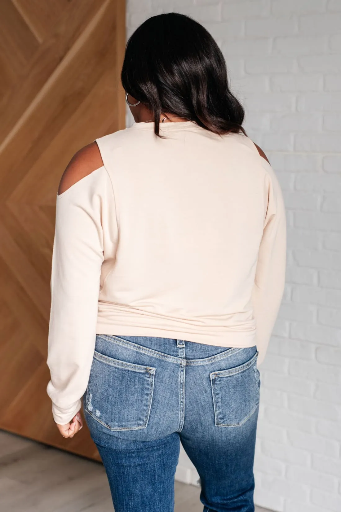 Carefully Crafted Cold Shoulder Top