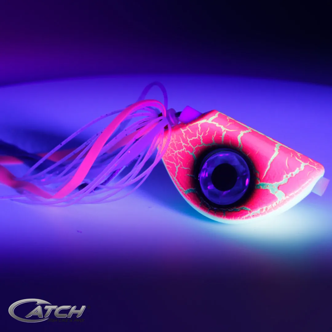 Catch Beady Eye Kabura Jig in Pink Crackle with Glow and UV (60-150g)