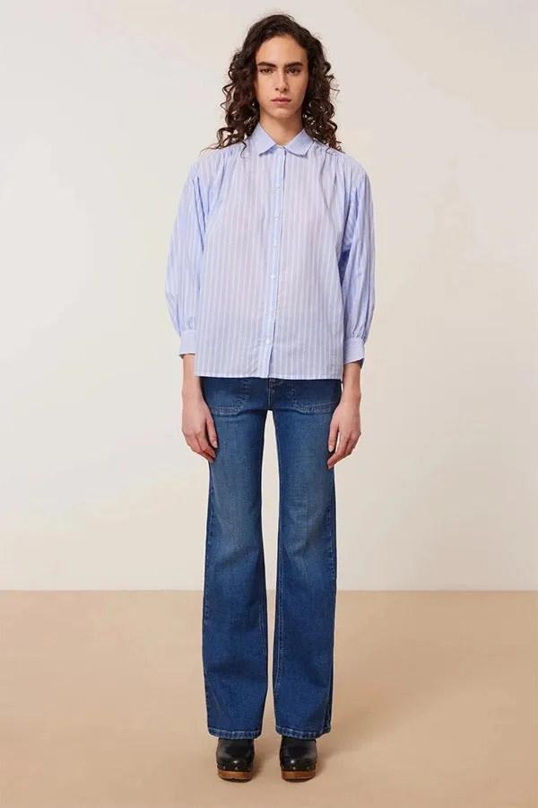 CHADE STRIPED POPLIN SHIRT