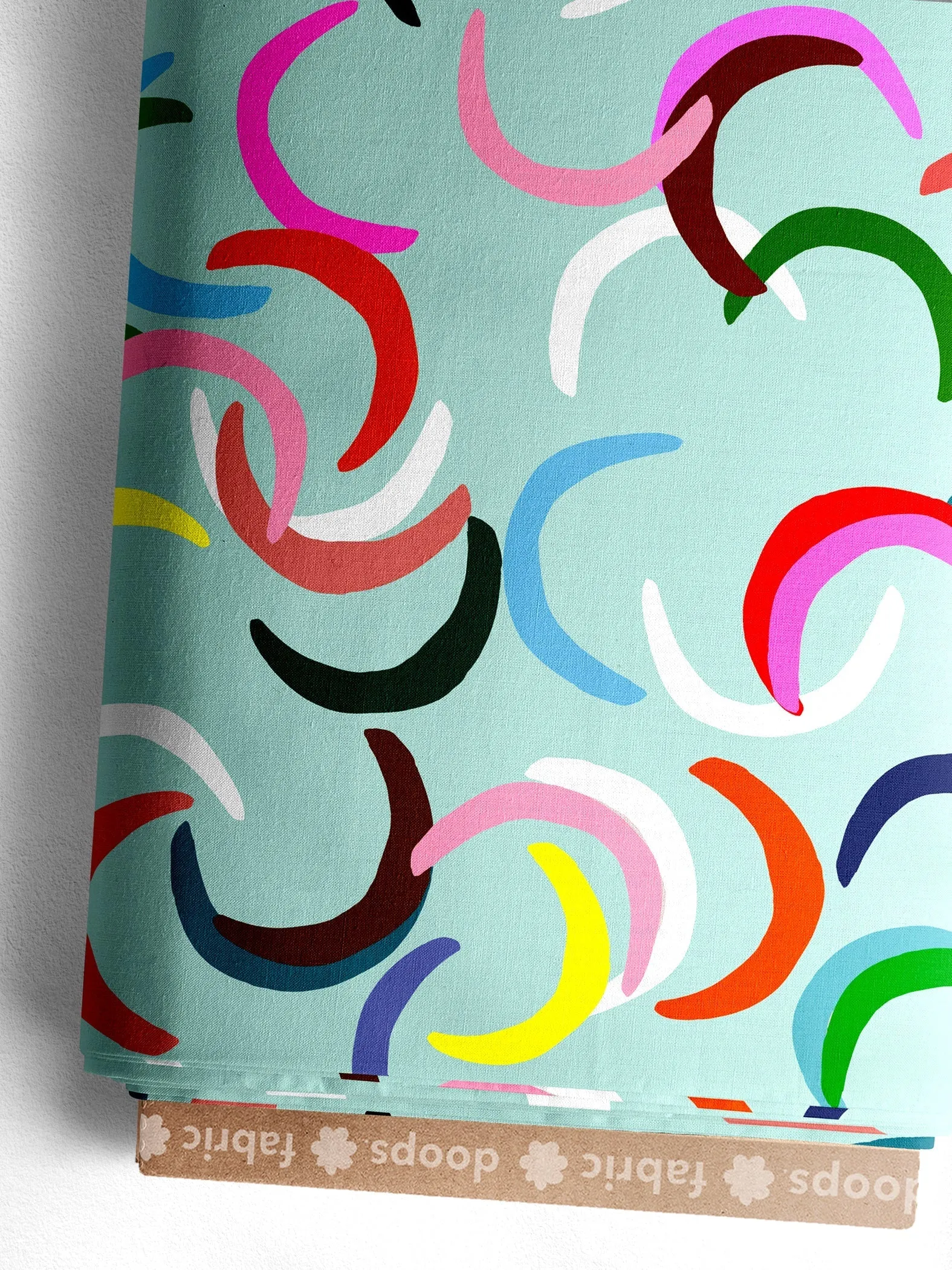Colour Petals (mint) Cotton Jersey (CUT PIECE 1.5M $20)