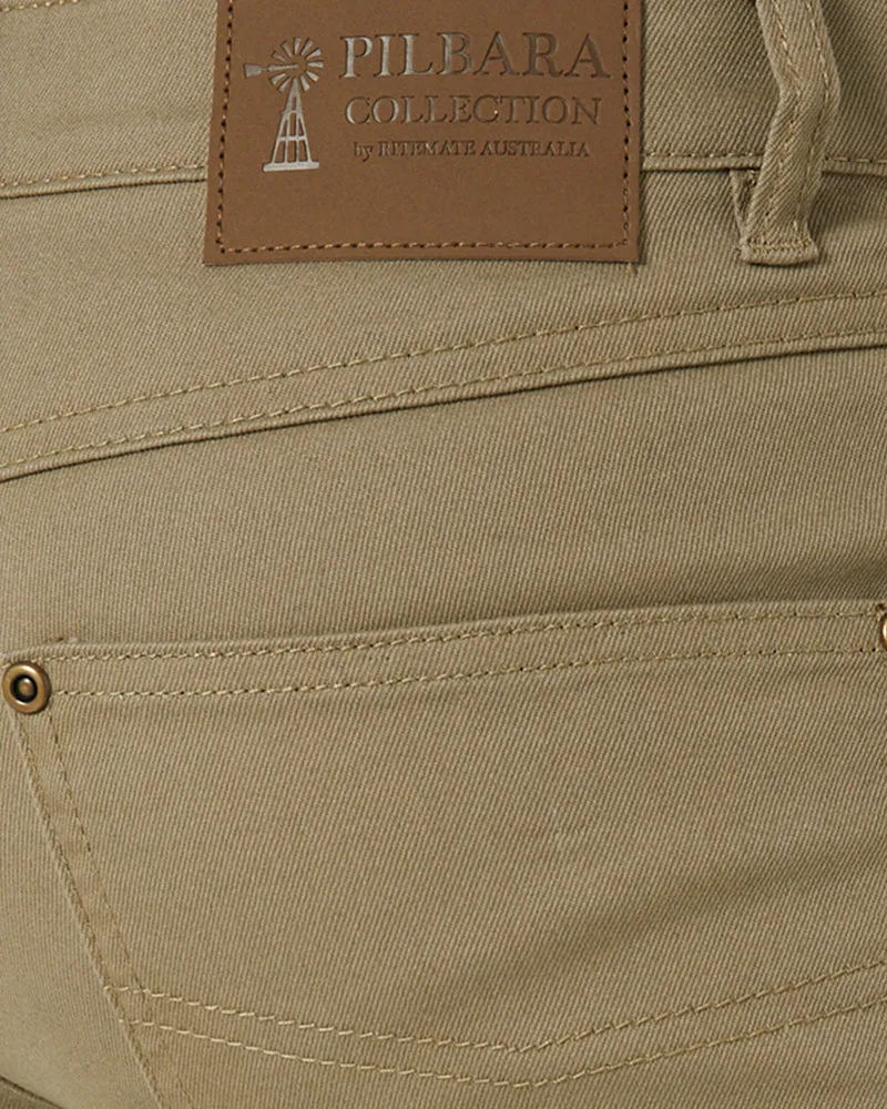 Cotton Stretch Jeans - Seagrass