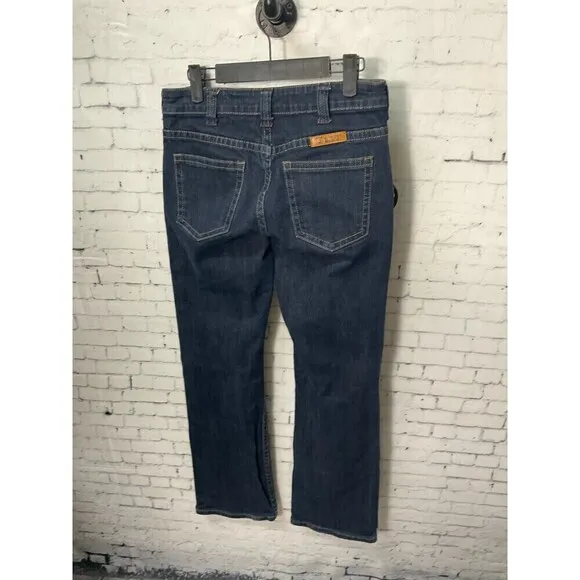 Cowgirl Tuff JUST TUFF JEANS Dark Wash Bootcut Trouser Pant Sz. 27x31 (U2)