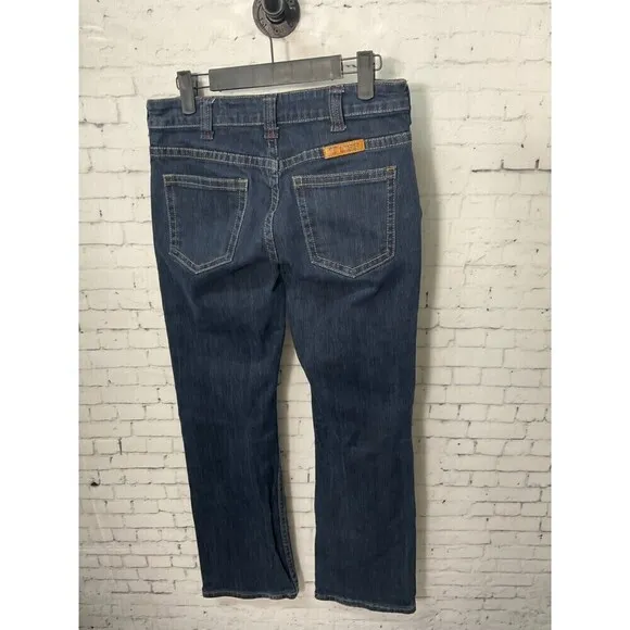 Cowgirl Tuff JUST TUFF JEANS Dark Wash Bootcut Trouser Pant Sz. 27x31 (U2)