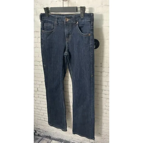 Cowgirl Tuff JUST TUFF JEANS Dark Wash Bootcut Trouser Pant Sz. 27x31 (U2)