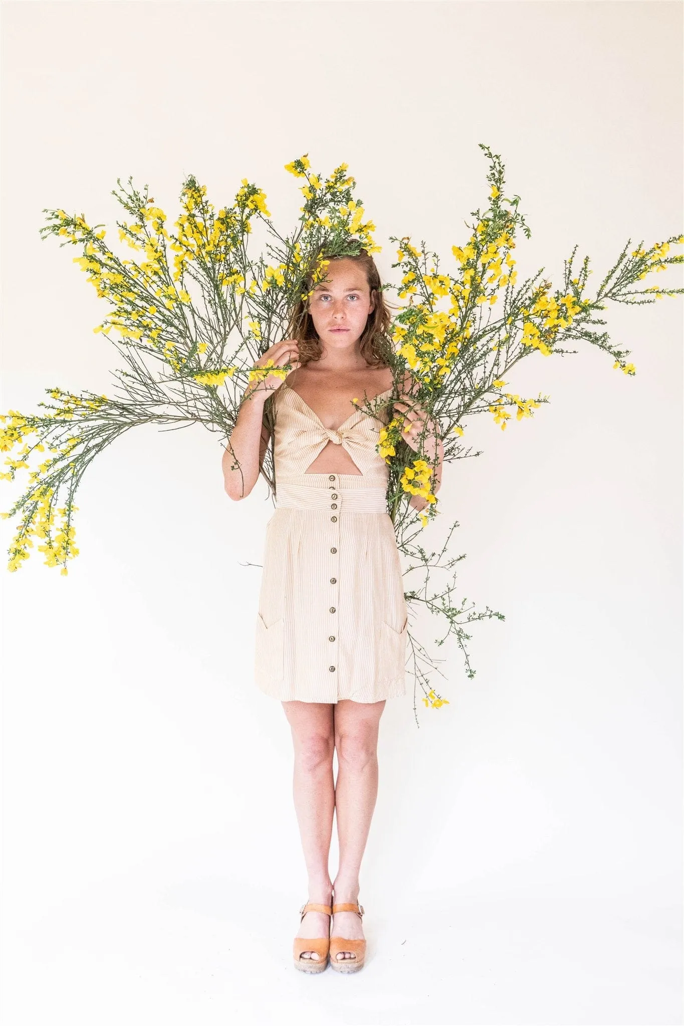 Dee Dee Top in Yellow Stripe