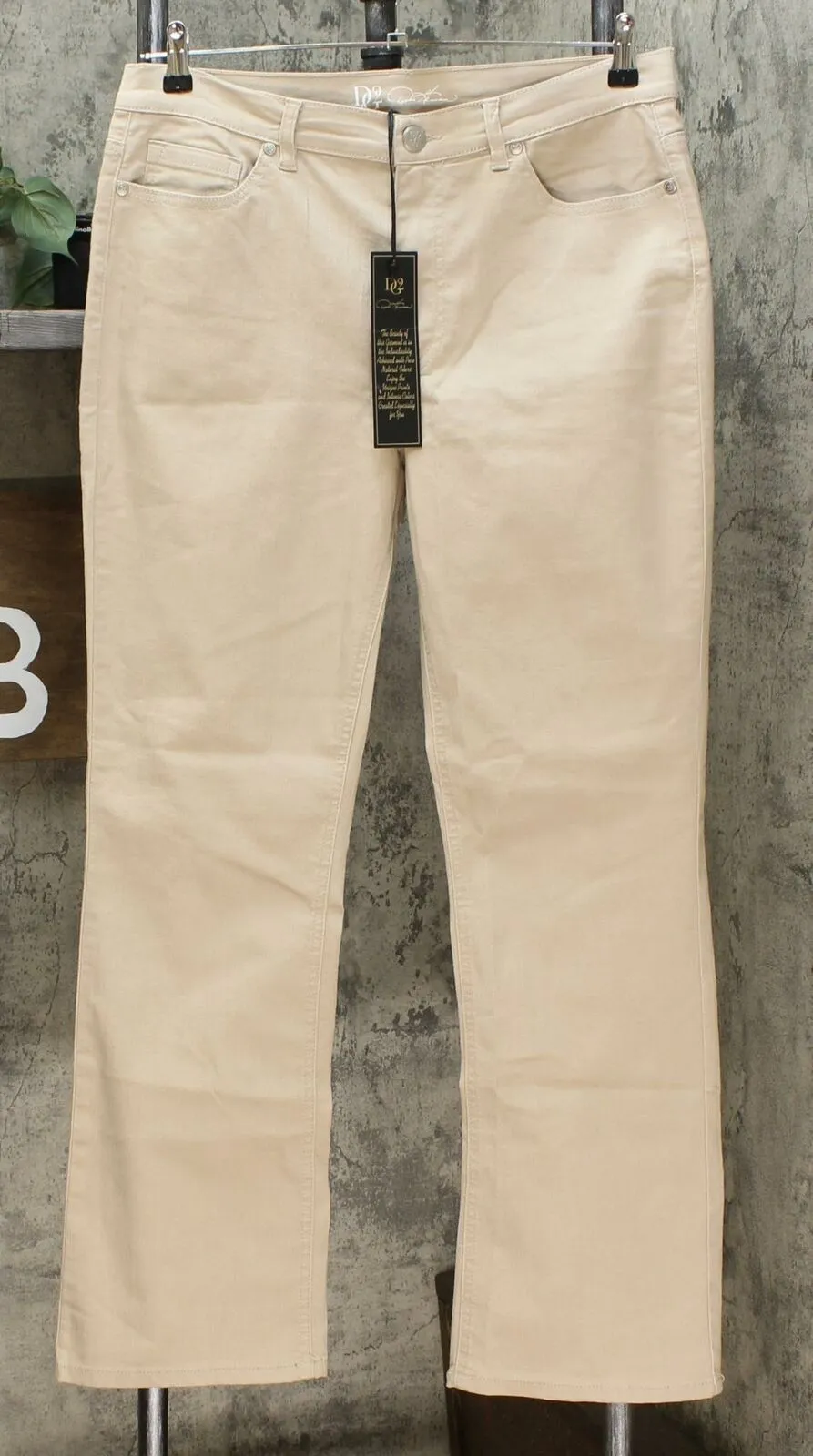 DG2 by Diane Gilman Women's Classic Stretch Colored Boot Cut Jeans