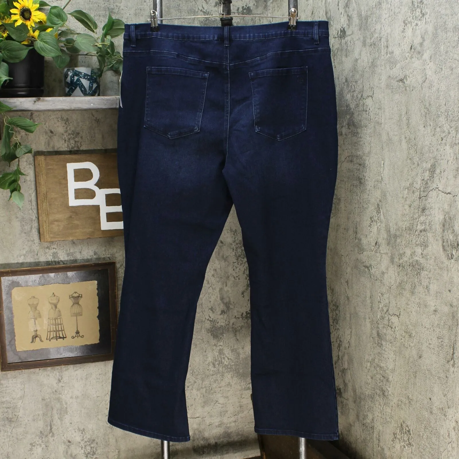 DG2 by Diane Gilman Women's Plus Size Virtual Stretch Bootcut Jeans
