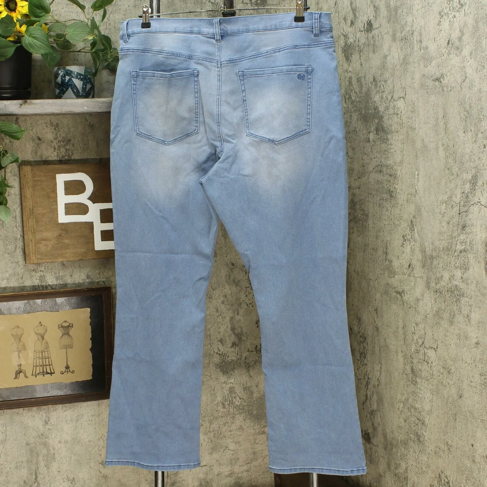 DG2 by Diane Gilman Women's Plus Size Virtual Stretch Bootcut Jeans
