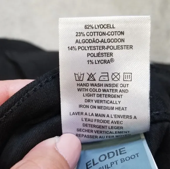 DL1961 Elodie Intasculpt Boot Riker Jeans Black