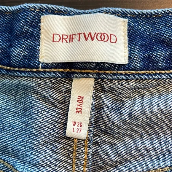 Driftwood Royce Straight Crop Jeans in Kaleidoscope Embroidery Size 27 Boho EUC