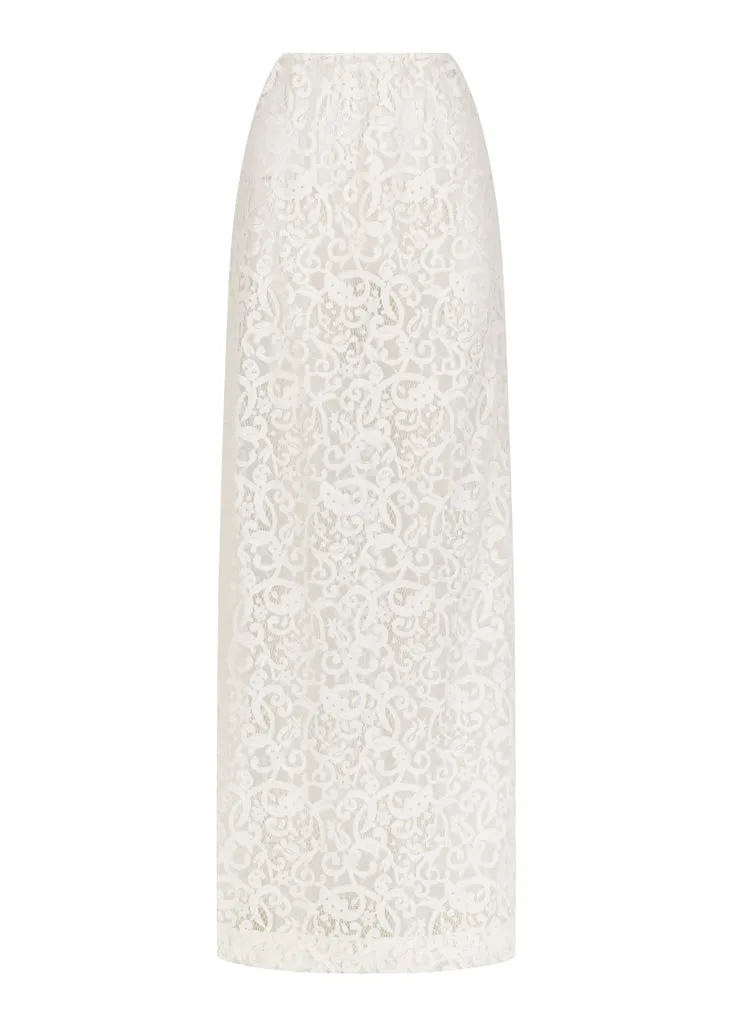 Drop Shoulder Tee | High Waisted Maxi Skirt