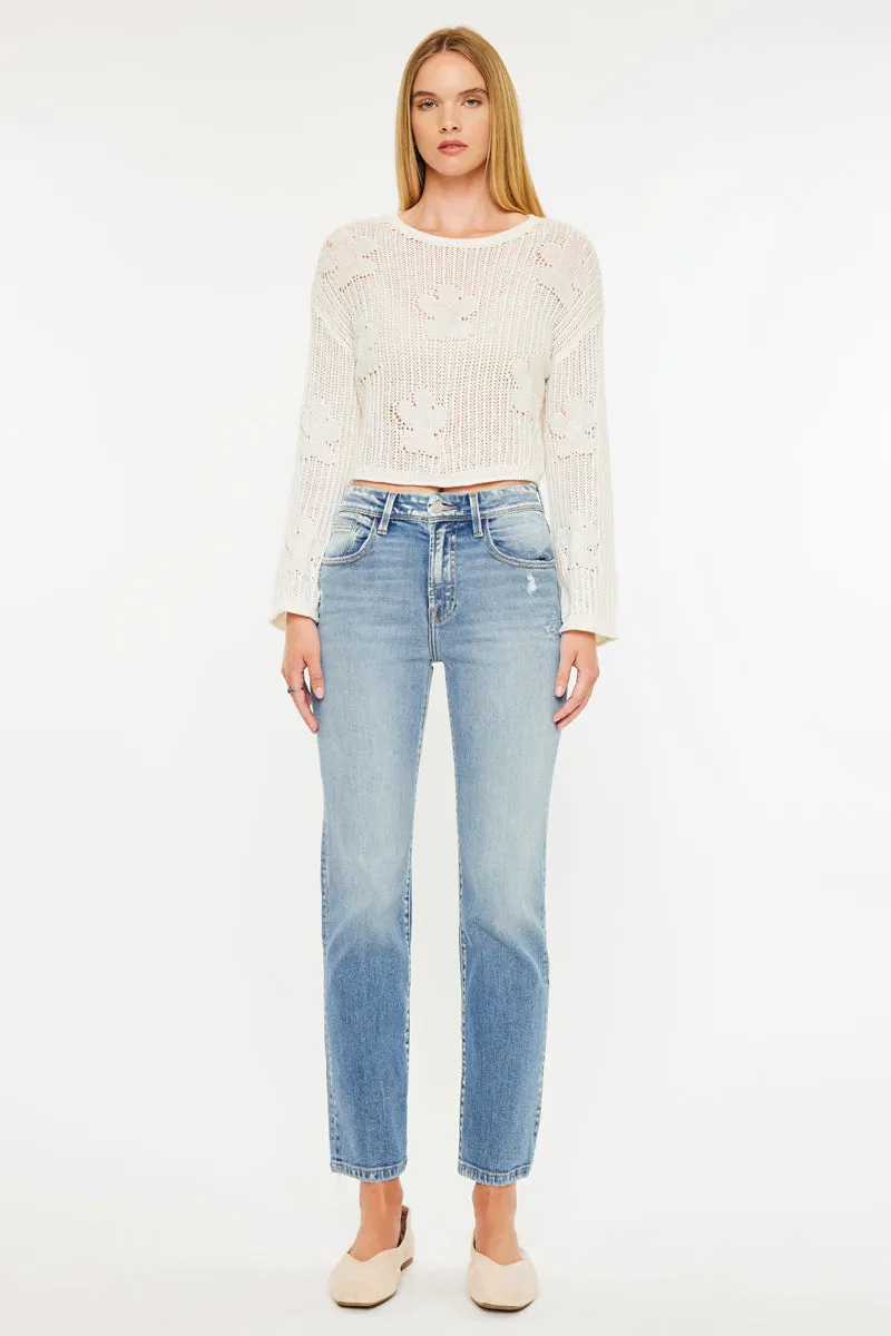 Ellie Premier High Rise Straight Jeans
