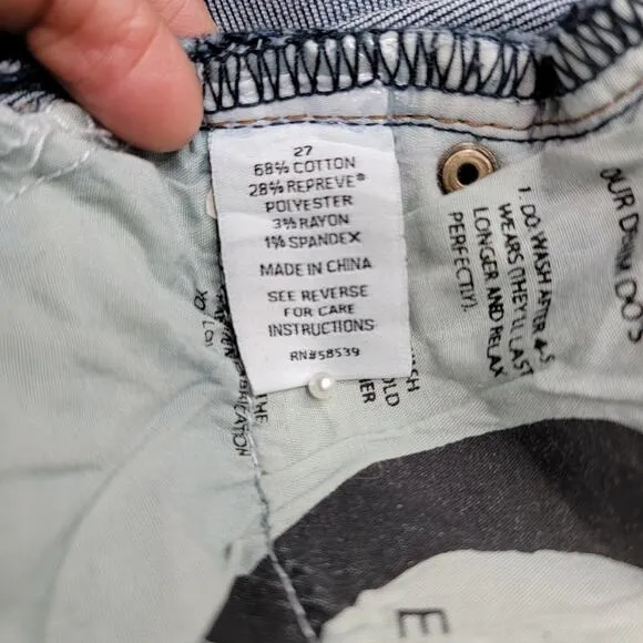 EVEREVE THE EVER STRAIGHT JEAN, SIZE 27