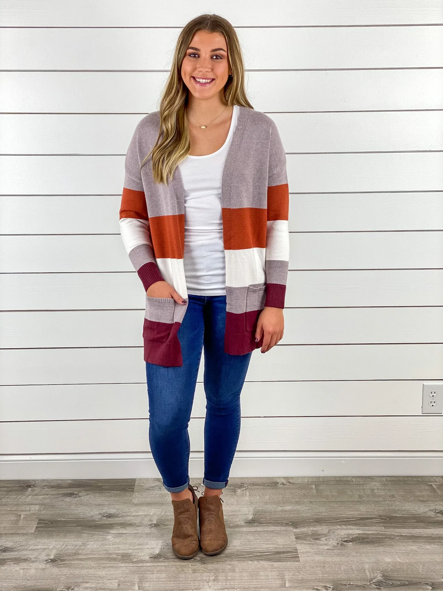 Favorite Color block Cardigan
