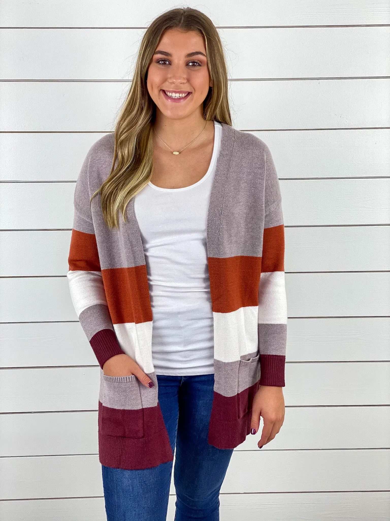 Favorite Color block Cardigan