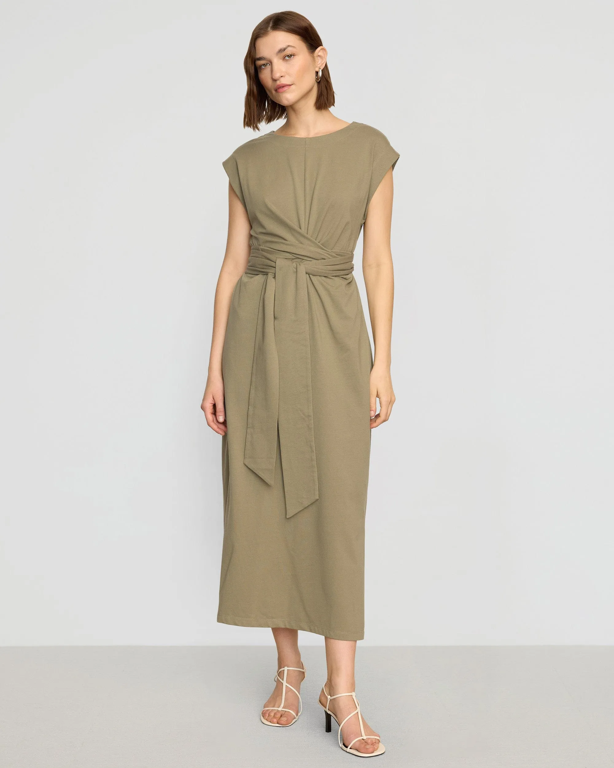 Fei Tie-Front Organic Cotton Dress
