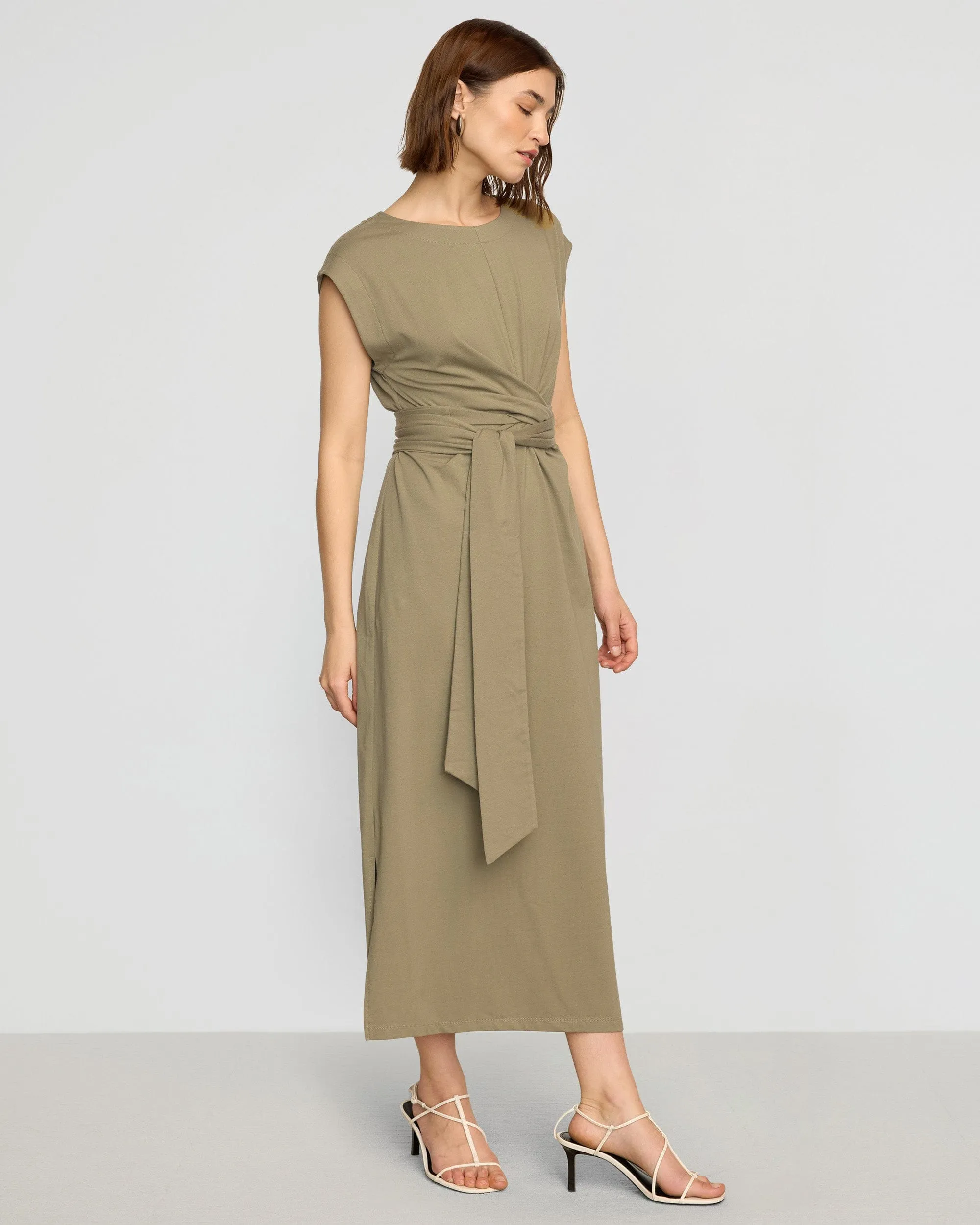 Fei Tie-Front Organic Cotton Dress