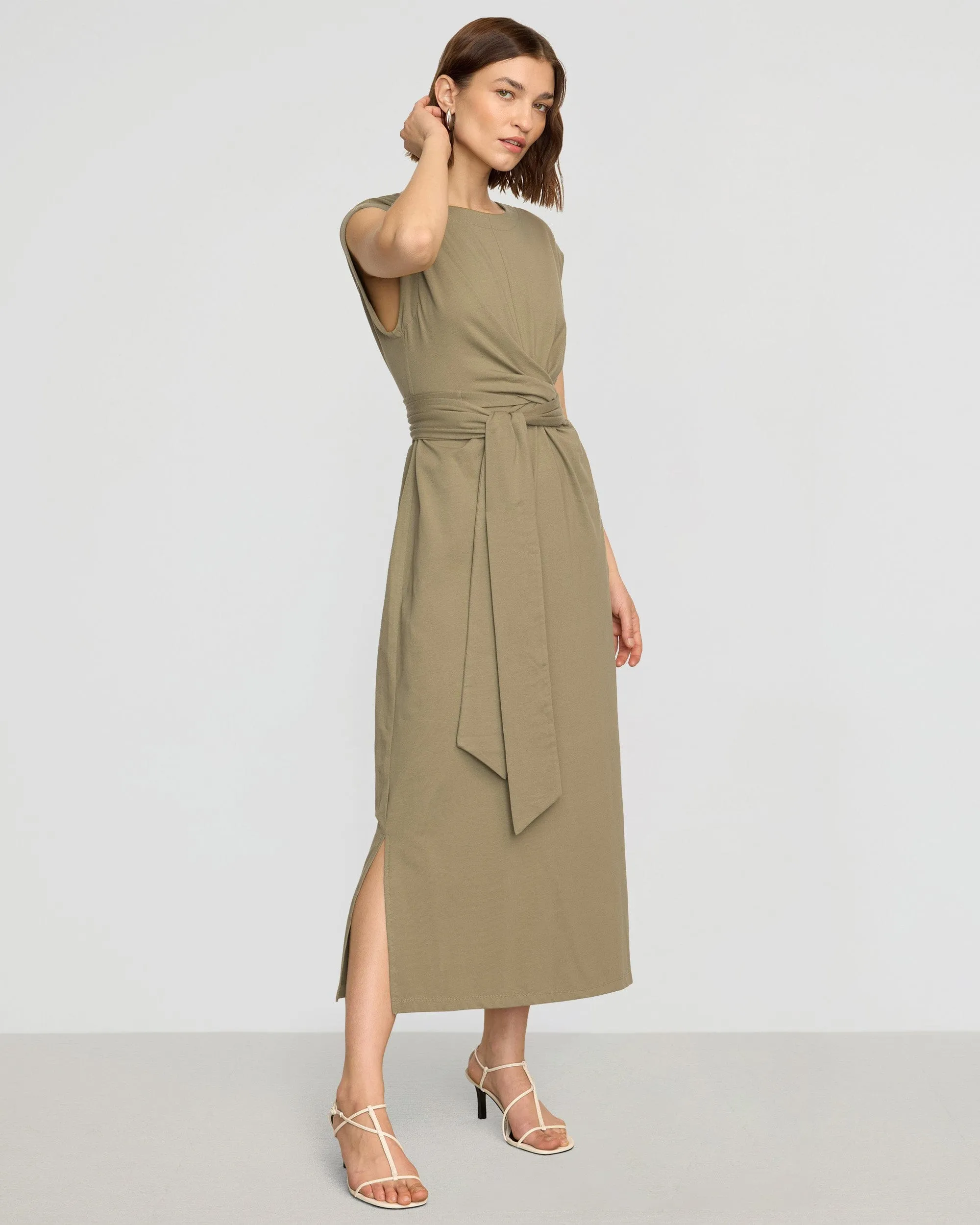 Fei Tie-Front Organic Cotton Dress