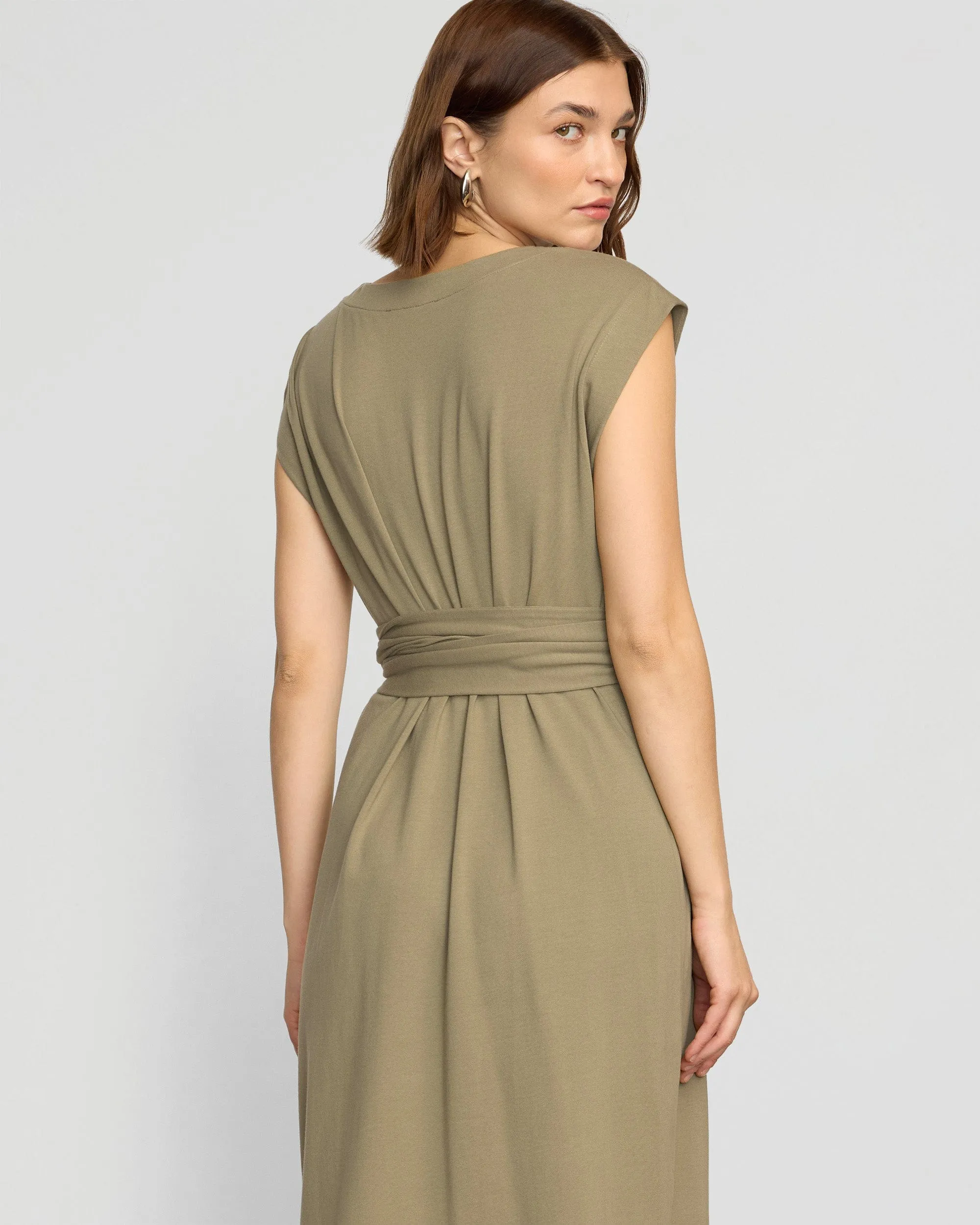 Fei Tie-Front Organic Cotton Dress