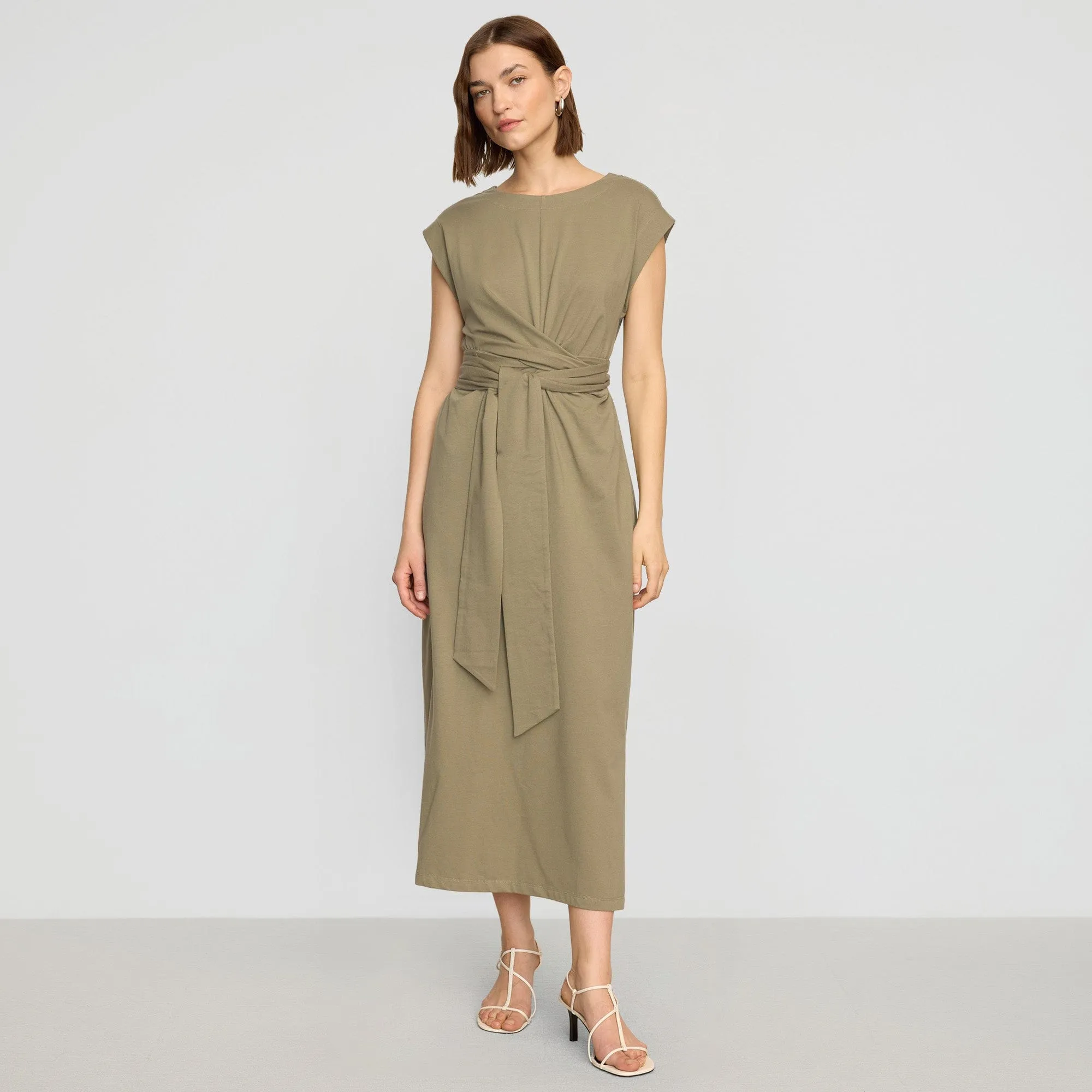 Fei Tie-Front Organic Cotton Dress