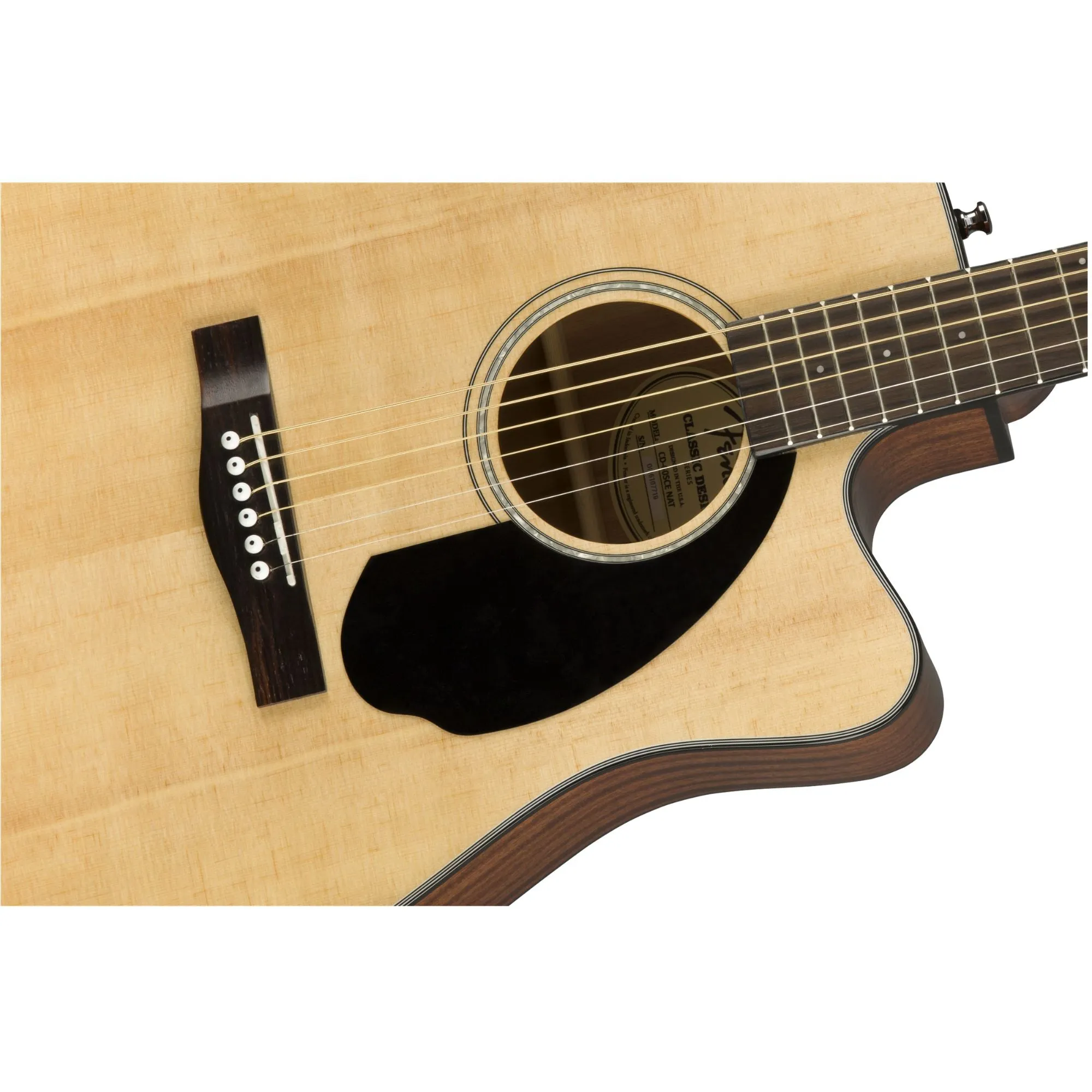 Fender CD-60SCE Acoustic-Electric Guitar, Natural