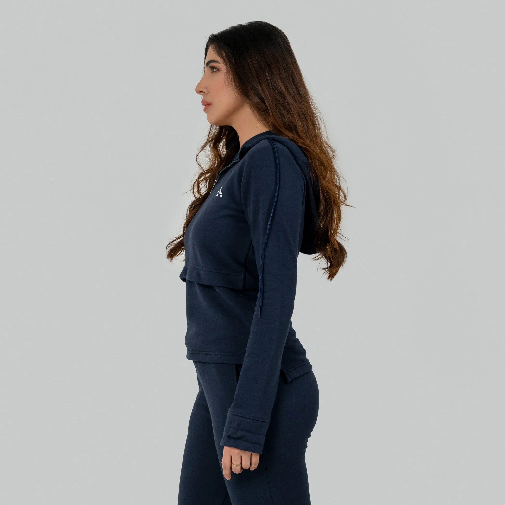 Flex Terry Hoodie - Navy