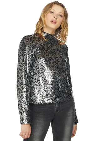 Freddie Blouse (Silver Leopard)