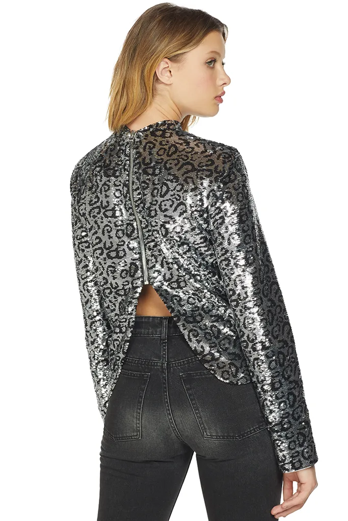 Freddie Blouse (Silver Leopard)