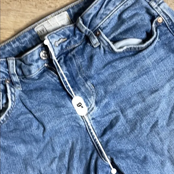 Free people raw hem straight leg jeans