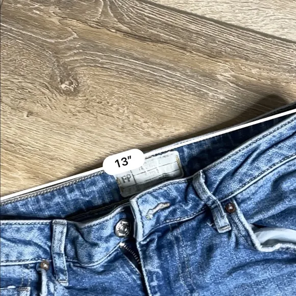 Free people raw hem straight leg jeans