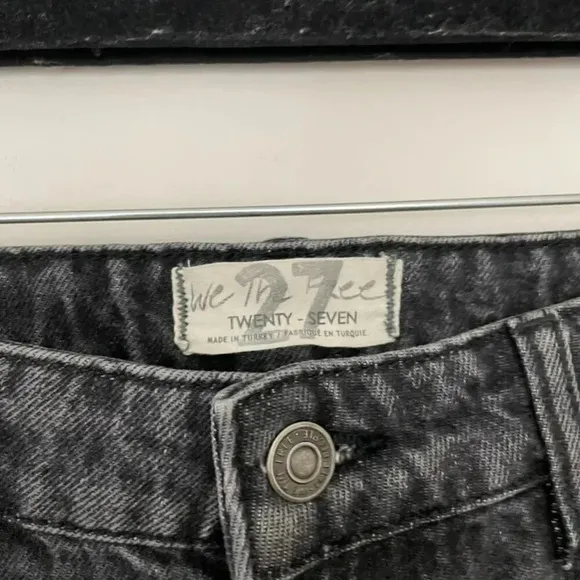 Free People We The Free Wild Flower Jeans in Faded Black Size 27
