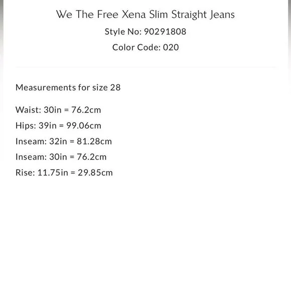 Free People We the Free Xena Slim Straight Jeans Curve Ball