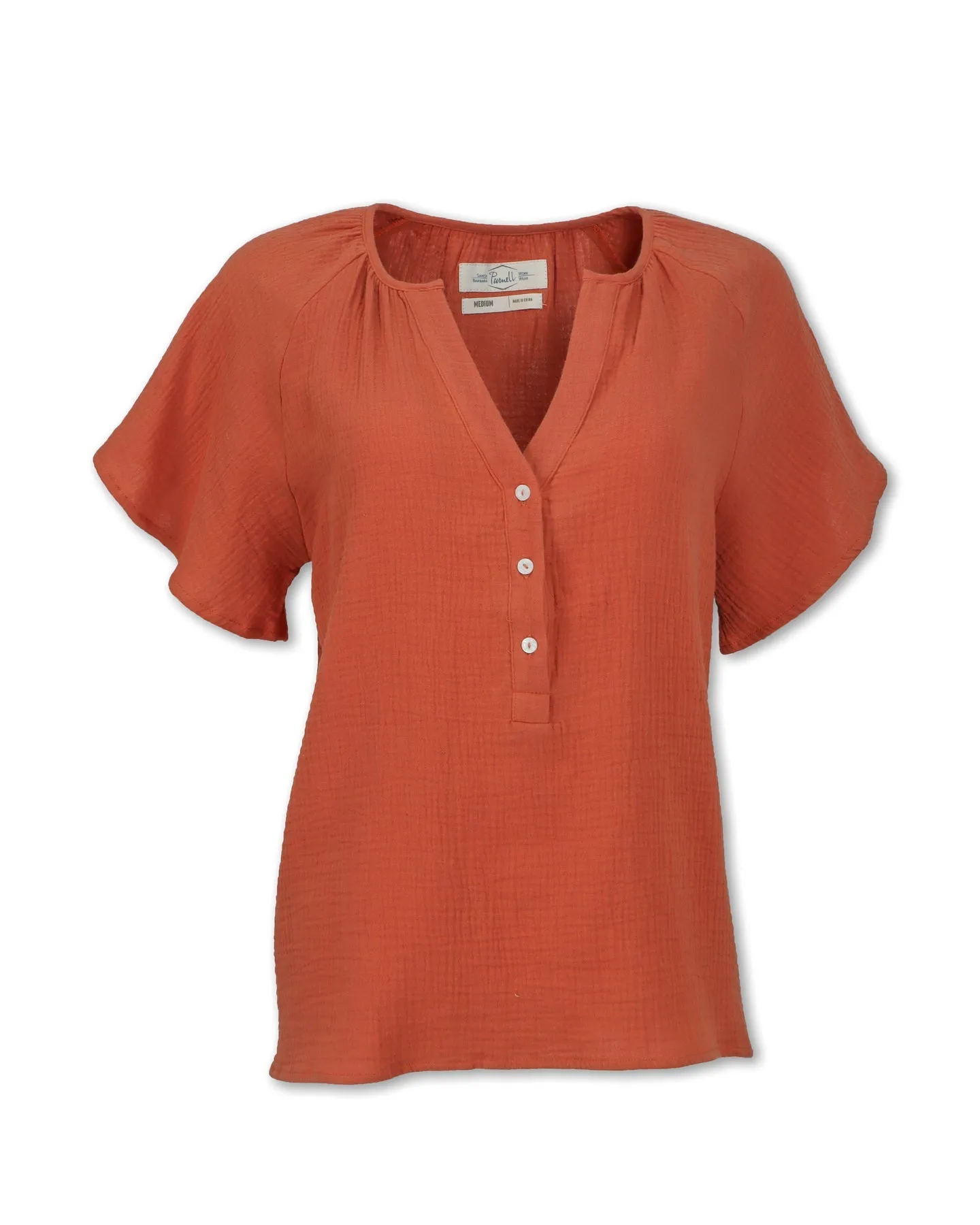 Gauze Raglan Sleeve Shirt - SALE