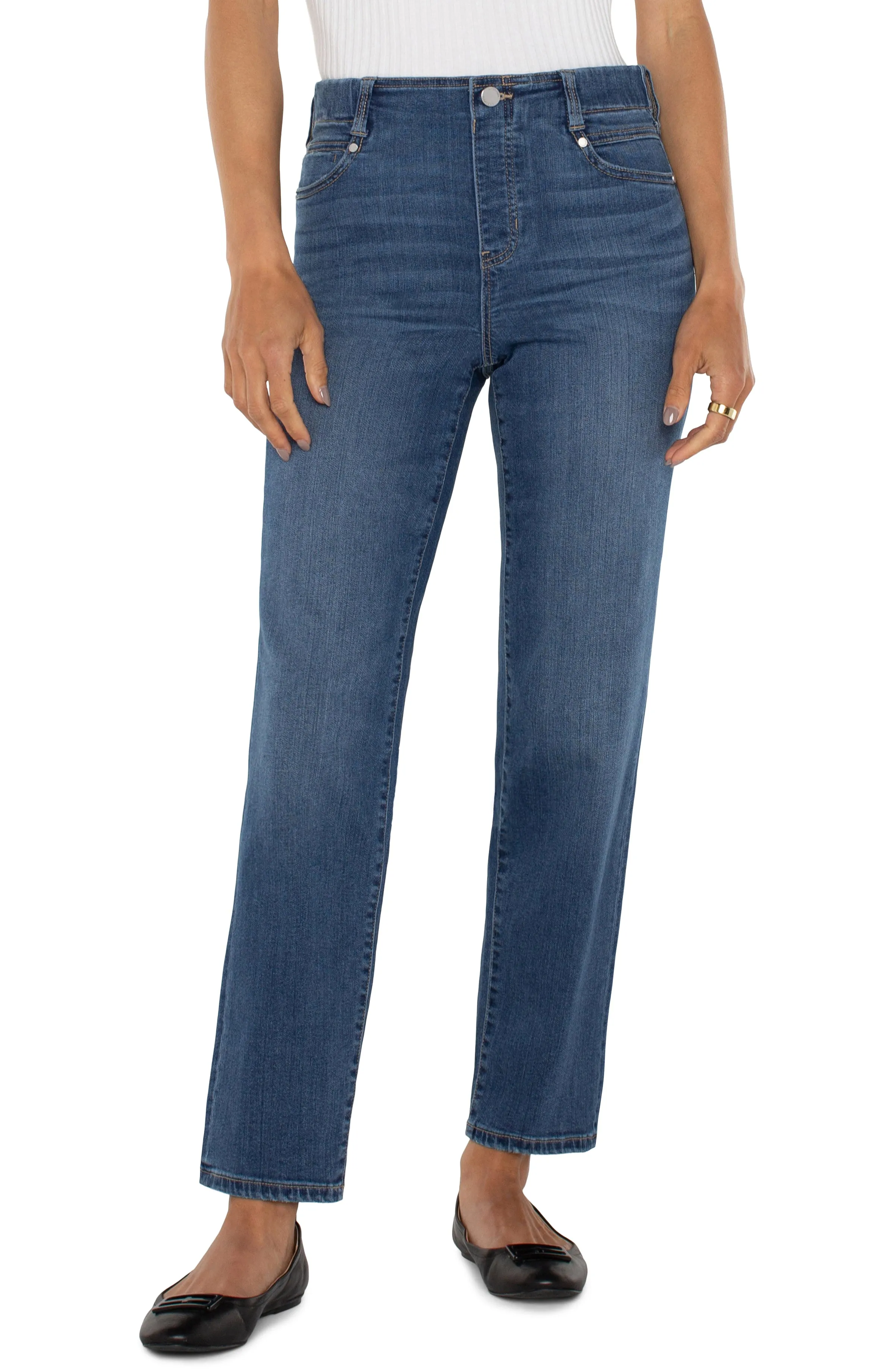 Gia Glider Slim Jeans - Sage Creek