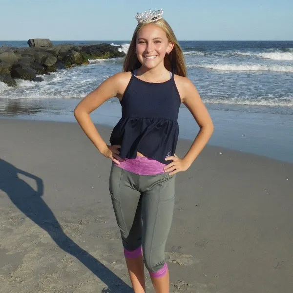 Girls Peplum Flare Tank