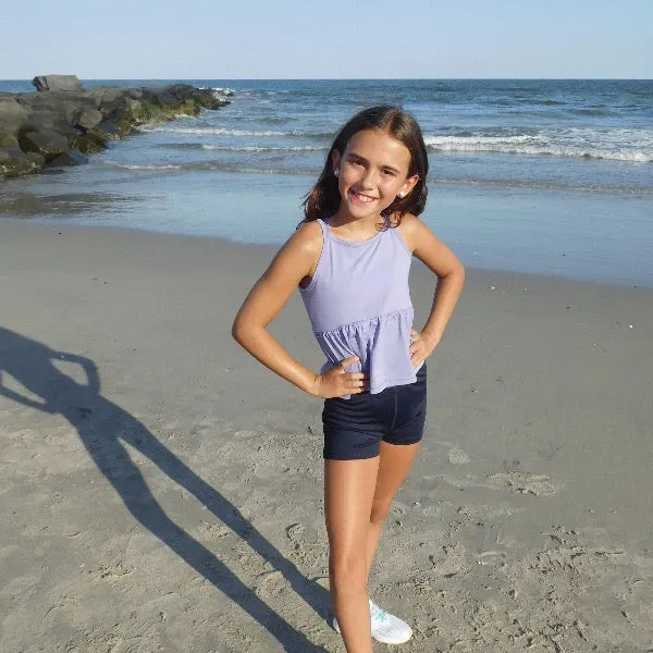 Girls Peplum Flare Tank