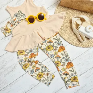 Girl's Rose Peplum Vest