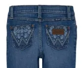 Girl's Wrangler Paisley Pocket Bootcut Jean - Adeline