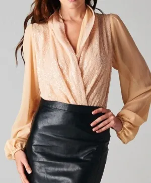 Go for it Sequin Front Bodysuit