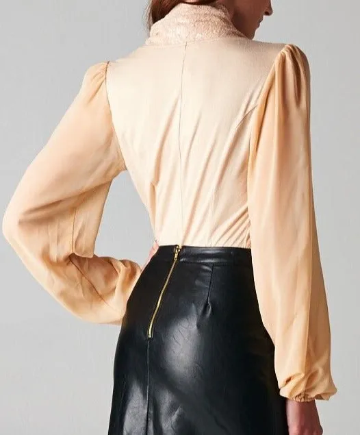 Go for it Sequin Front Bodysuit