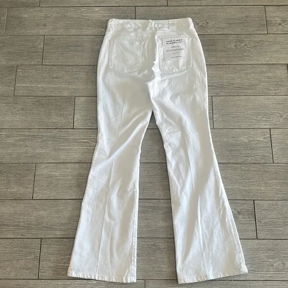 Good American Good Classic Patch Pocket Bootcut Jeans New!