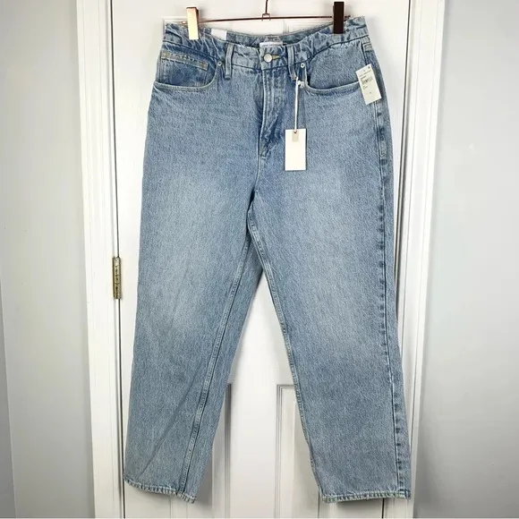 💛Good American Women’s Size 12 '90s Duster Straight Leg Jeans In Blue951