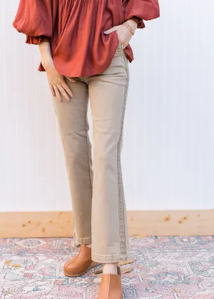 High Rise Ankle Straight Jean