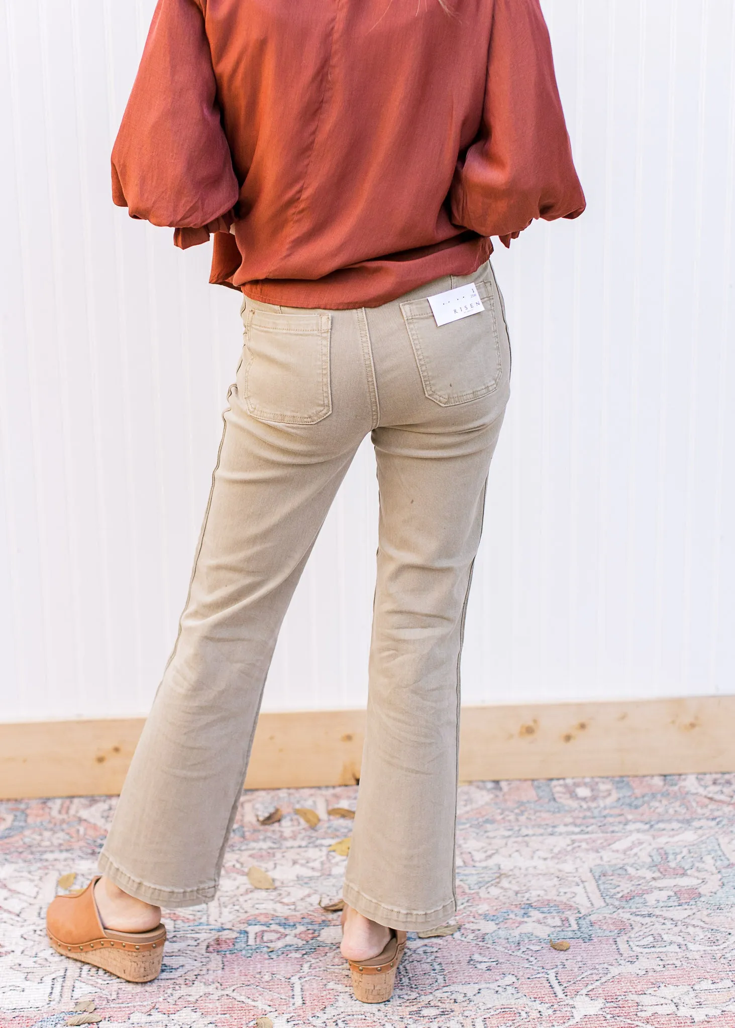 High Rise Ankle Straight Jean